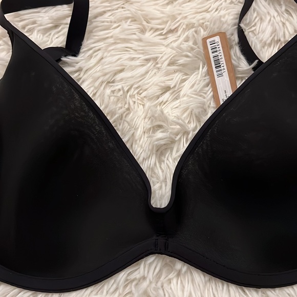 #145 skims 34dd weightless ultra mesh scoop bra onyx - Picture 3 of 6